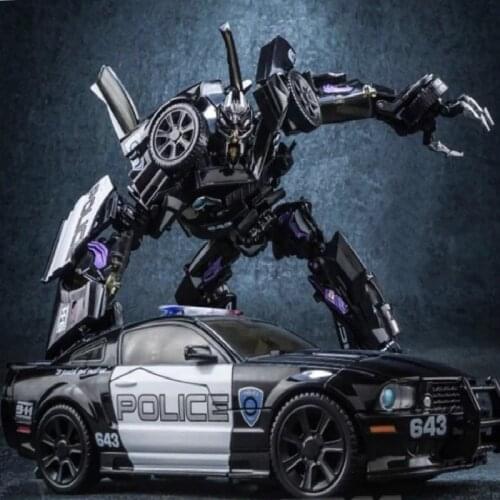 Black Mamba Alloy Fine coating Transformation Version LS02 Transforming Toy Diamond Judges Roadblocks Police Car