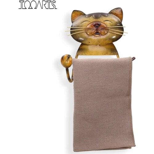 Cat Paper Towel Holder Vintage Cast Iron Dog Toilet Paper Holder home decoration accessories bathroom organizer wall shelf