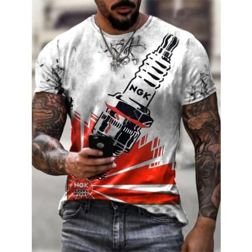 New MenS STP T-Shirt, 3d Printing Contrast Color Personality Casual Summer Ultra-Thin Breathable Top, Size T-Shirt For Men