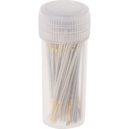 New 100 PCS Tail Embroidery Fabric Cross Stitch Needles Craft Tools Size 26 For 14CT