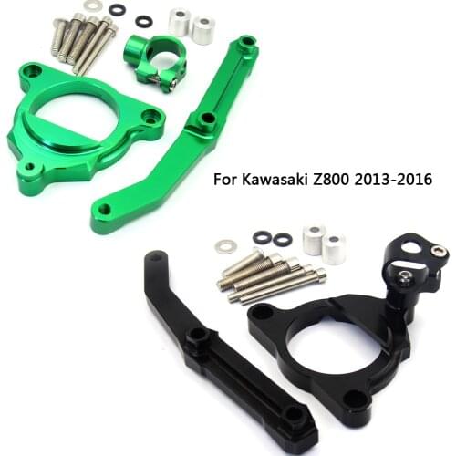 Steering Damper Bracket Mounting Holder Kit Motorcycle Accessories Parts Support Set For Kawasaki Z800 Z 800 2013 2014 2015 2016
