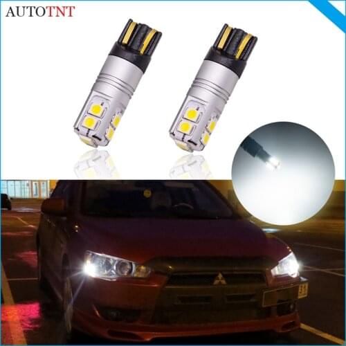 2pcs T10 led w5w bulb light lamp 12V 6000K canbus no error for Mitsubishi ASX Pajero Evolution iO Junior Mini Pinin Sport RVR I