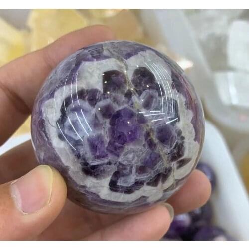 Natural Dreamy Amethyst Sphere Quartz Crystal Ball Healing