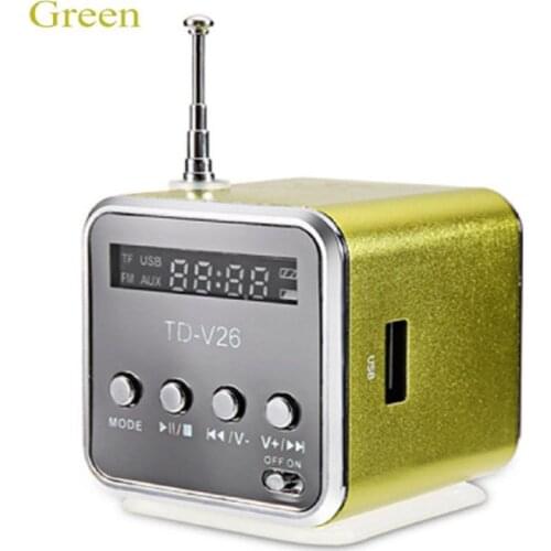 2021 New TD-V26 Mini Speaker Portable Micro SD TF Card USB Disk Stereo for DVD Laptop