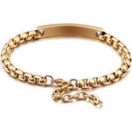 New Korean fashion stainless steel braceletcurved titanium bracelet