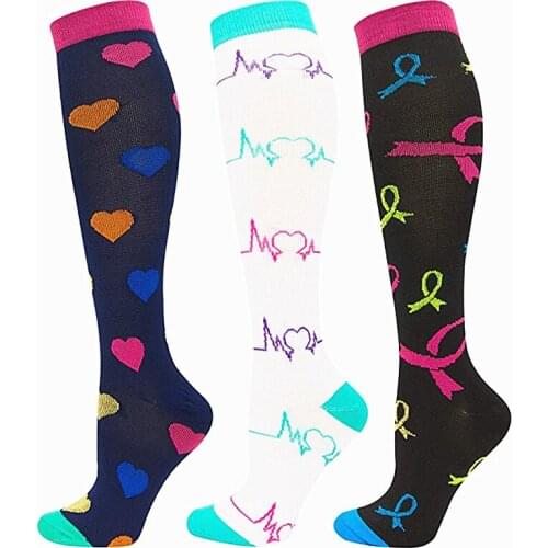 Outdoor Men Women Compression Socks Sport Anti Fatigue Sock Breathable Travel Activities For Nurses Splints Flight Travel Socks