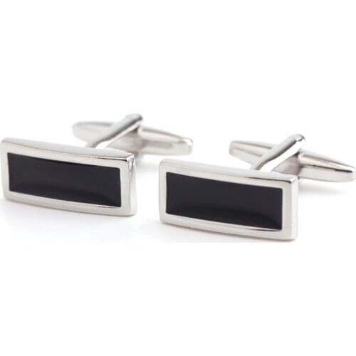 Rectangular black lacquer that bake cufflinks mens shirts French cufflinks sleeve nail manufacturers selling wholesale and reta