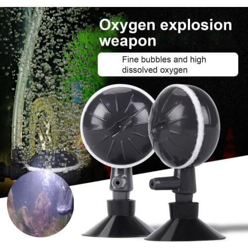 2Pcs Fish Washable Reusable Easy To Use Tank BubbleFfor Easy Installation Generator Disc Silent Low Pressure Air Stone Atomizer