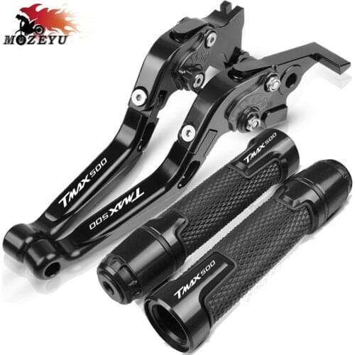 Motorcycle Brake Clutch Levers Handlebar Grips For Yamaha TMAX 500 T-MAX500 2008 2009 2010 2011 2012 2013 2014 2015 2016 2017
