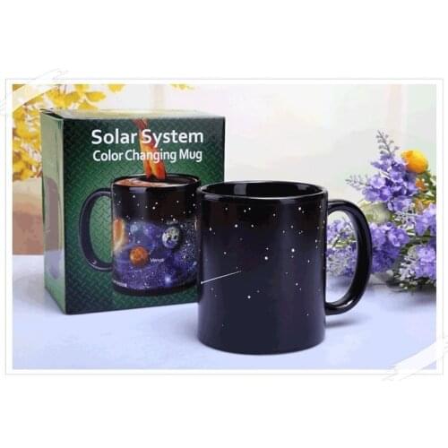 Solar system Magic Mug Temperature Changing Cup Hot water change color Ceramic cup mug Creative gifts MAZWEI