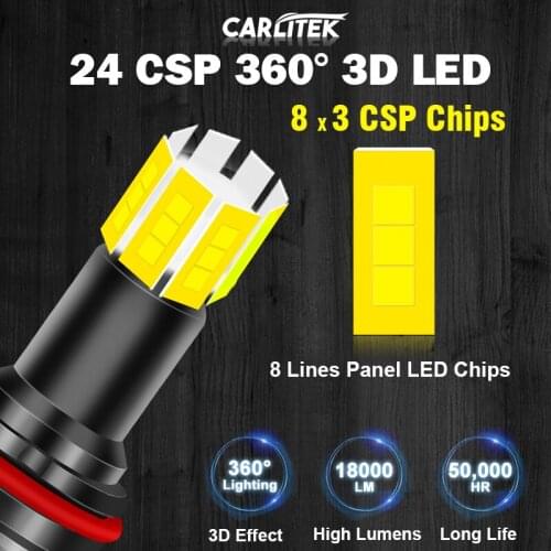 LED H9 6000K Pure White bulbs without fan Singal headlights 360 degree Super Lighting High Lumens 18000lm 50W лампочки на авто