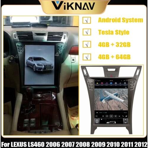 Tesla style autoradio car multimedia player For LEXUS LS460 2006 2007 2008 2009 2010 2011 2012 android car GPS navigation