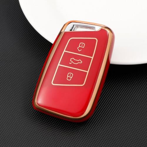 New Soft TPU Car Key Case Cover Holder Shell Fob For Volkswagen VW Magotan Passat B8 Golf For Skoda Superb A7 Remote Accessories