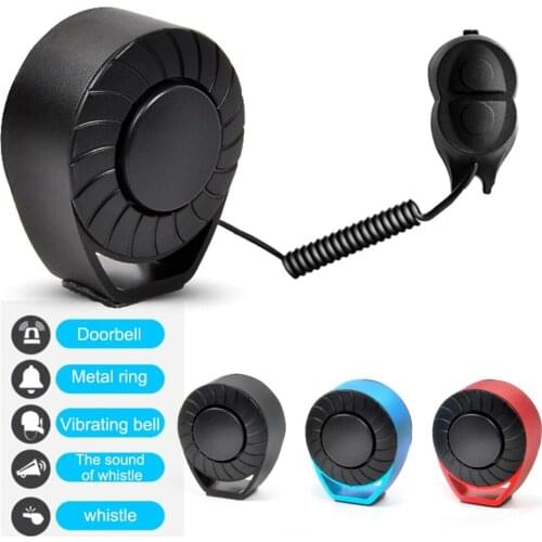 5 Sound Modes Bicycle Horn 120dB Electric Bike Bell Ring Mountain Road Bike Cycling Bell Waterproof Electric Horn for Bicycle