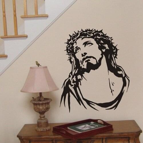Jesus Crown of Thorns vinyl wall decal home decor living room bedroom art mural removable wall stickers