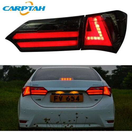Car Styling Tail Lights Taillight For Toyota Corolla 2014 2015 2016 Rear Lamp DRL + Turn Signal + Reverse + Brake LED