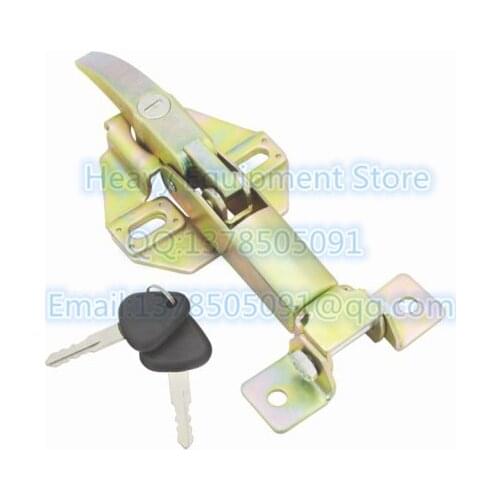 Catch Engine Side Cover Hood Lock With 2 Key For Volvo Excavator Fit EC120 EC200 EC300 EC460 14521945