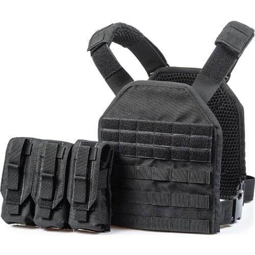 Safety Actical Vest Outdoor Tactical CS Adjustable Vest for Man Woman Adults Wear-resistant Combat Vest