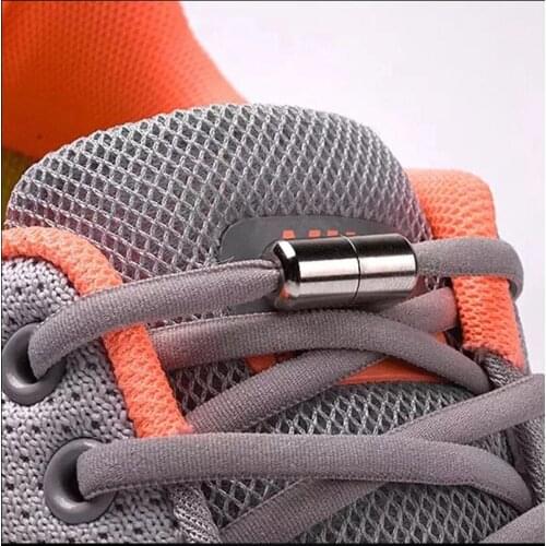 1Pair 21colors Elastic Locking Semicircle Shoelace Sneakers Quick No Tie For Kids Adult