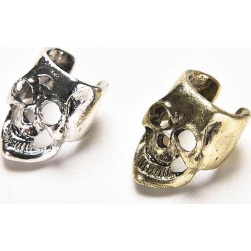 1Pc New Gothic Punk Skeleton & Skull Ear Cuff For Women & Men Clip Earrings