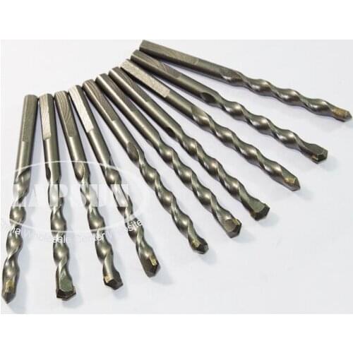 10pcs/Lot 7mm x 105mm inside Twist Center Drill Bits for Masonry Concrete Brick Cement Stone Holesaw Drill Bit