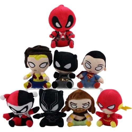 12-14cm Movie Aquaman Avengers Plush Cartoon Toys