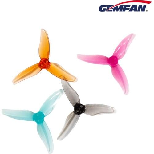 24 Pcs /12Pairs Gemfan Hurricane 2512 2Inch 3-Blade Propeller 3 Holes 1.5mm Props FPV Propeller for FPV Racing Toothpick Drone