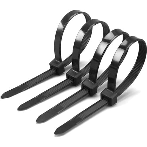 300pcs 100pcs/bag Black White Plastic Strong Nylon Cable Ties Zip Electrical Wire Wrap 3x100mm 3x150mm 3x200mm