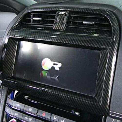 ABS Chrome Car Central Console Control Panel Cover Trim Car-Styling For Jaguar XF XE XFL F-PACE 2016 2017 2018 accessories