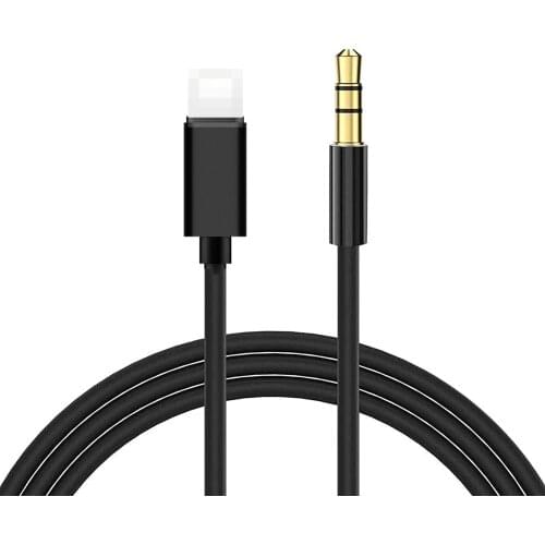 For iPhone Aux Cord for Car, Lightning Male Audio to 3.5mm Audio Stereo Adapter Cable Compatible with iPhone 12/11/Xs/XR/X 8 7