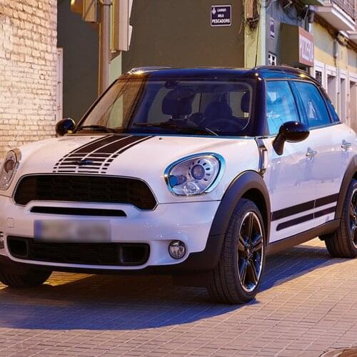 Car Sticker Side Door Back Door and Hood Scoop Racing Stripe Graphic Vinyl Cool Car Decals Customized Fit for MINI 2012-2020