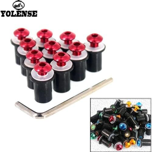 For Ducati MONSTER 620 696 796 749 1098S MONSTER 821 1200S Motorcycle Windshield Bolts Screw Nut Fastener Kit M5 5mm 10PCS