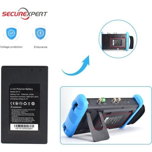 CCTV Tester camera tester 7.6V 7500mAh 57Wh battery Li-ion Polymer battery 9698 IP Analog camera CCTV HD camera monitor battery