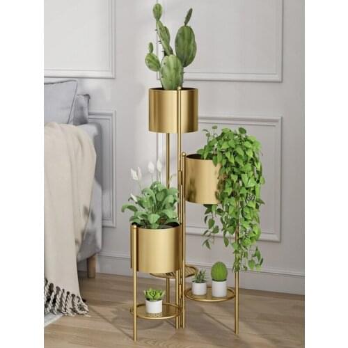 Flower shelf balcony multi-layer plant decoration frame indoor floor type shelving Xiang simple modern room flowerpot frame