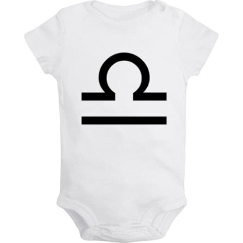 Constellation Cancer Libra Taurus Aries Scorpio Design Newborn Baby Boys Girls Outfits Jumpsuit Print Infant Bodysuit Clothes