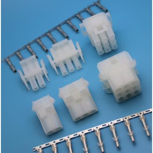 10 sets 63080 6.3mm pitch 2/3/4/5/6/9/12/15P Pin Electrical Wire Connector Housing+Terminal 42021 42022 Connector