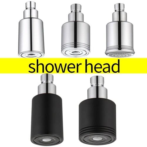 Bathroom Solid Brass High Pressure Small Matte Black Rain Shower Head Wall Mounted ABS Chrome Adjustable Bath Top Spray Shower