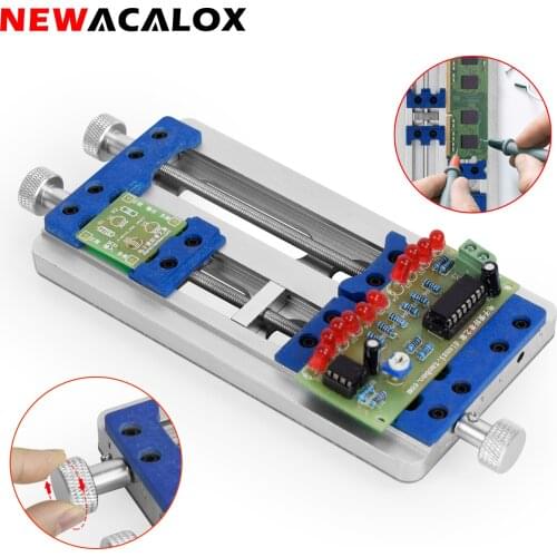 NEWACALOX Universal Circuit Board Holder PCB Motherboard Mobile Phone Chip Computer Kit Welding Reparing Stand Soldering Fixture