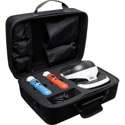 2021 Newest EVA Hard Protective Cover Storage Bag Carrying Case for Sony PlayStation VR 2 PS4 VR 2 and Accessories