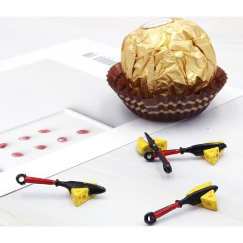 10pcs/lot 28mm Butter knife Enamel Cheese Food Charms for DIY Earring Jewelry Handmade Headwear accessories Finding XL800