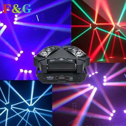 F&G RGBW 4In1 9X12W Triangular Spider LED beam moving head light Colorful LED beam moving head light for parties, bars, private