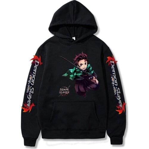 Demon Slayer Pullover Hoodie Women Men Harajuku Sudadera Cosplay Clothes Unisex