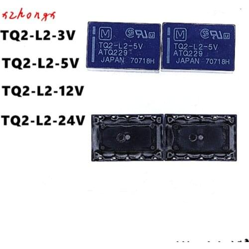 TQ2-L2-5V ATQ229 TQ2-L2-12V TQ2-L2-3V TQ2-L2-24V 10PINS 1A 5VDC 12VDC Relay