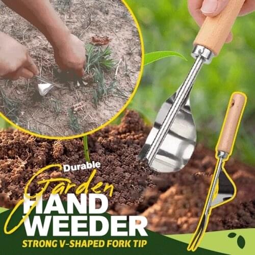 Hand Tool Garden Weeder Tool Stainless Steel Home Garden Manual Weeds Pulling Soil Loosening Manual Weeding Gardening Tool