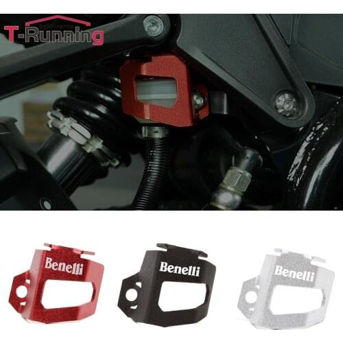 With LOGO Motorcycle Rear Brake Oil Cup Oil Can CNC Aluminum Protect the Cup Cover For Benelli TRK 502 TRK502 BJ500 Leoncino 500