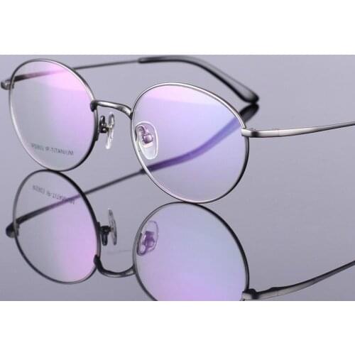 Viodream fashionable retro style Round sorcerer wizard 100% Pure titanium full glasses frames eyewear frame Women Men tg903