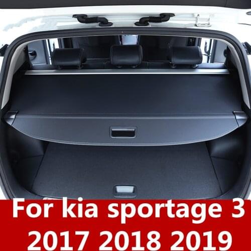 Cover curtain trunk baffle storage partition partition curtain interior car Accessories For kia sportage 3 2017 2018 2019