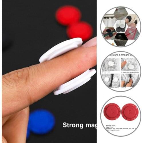 Strong Suction 1 Pair Fashion Easy Installation Magnetic Snaps Clasps Convenient Magnet Buttons Invisible for Apparel