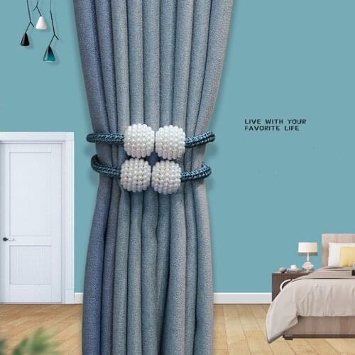 1x pearl new magnetic curtain clip curtain frame pearl magnetic buckle curtain strap buckle ball buckle straps curtain accessori