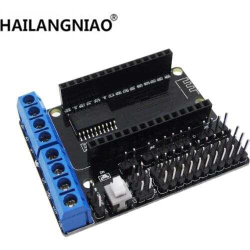 10PCS NodeMCU Motor Shield Board L293D for ESP-12E from ESP8266 esp 12E kit diy rc toy wifi rc smart car remote control Node MCU